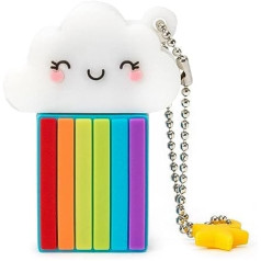 Legami - USB 3.0 Flash Drive 32GB Ultra Fast Soft PVC Coated 4x4.8cm Rainbow