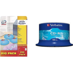 AVERY Zweckform L7676A-40P Self-Adhesive CD Labels & Verbatim CD-R Extra Protection Blank CD with 700MB Data Storage