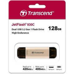 Transcend 128GB JetFlash 930C USB 3.2 Gen 1 Flash Drive TS128GJF930C Rose Gold