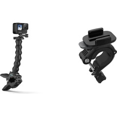 GoPro AWS Monopod Flex Clamp (oficiālais GoPro piederums) un stūres/sēdekļa caurule/caurules stiprinājums (oficiālais GoPro piederums)