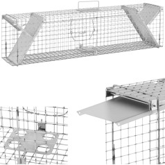 Dzīvu slazdu slazds žurku caunām abpusējs 1020x200x270 mm KOMPLEKTS