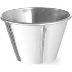 Ramekin bļoda nerūsējošā tērauda mērces trauks, dia. 73 mm 12 gab 115 ml - Hendi 400036