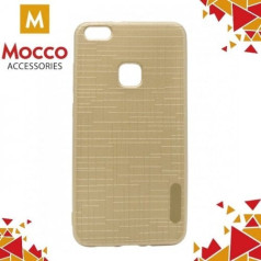 Mocco Cloth Back Case Silikona Apvalks Ar Tekstūru Priekš Samsung G955 Galaxy S8 Plus Zeltains