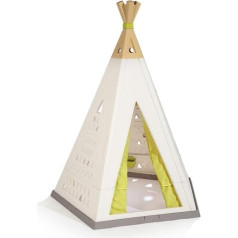 Smoby — Tipi — Spielzelt für drinnen und draußen, höhenverstellbar, pflegeleichter Kunststoff, leichte Montage, für Kinder ab 2 Jahren