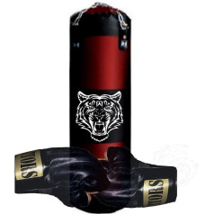 Tattors Punching Bag Tiger Dragon Original 120 cm with Holder and Gloves