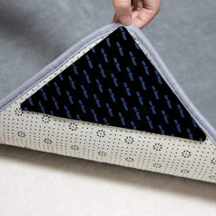 Jauna, neslīdoša paklāju lente ar pretčokurošanās paklāju satvērēju, atkārtoti lietojams paklāju satvērējs cietkoksnes grīdām, flīžu grīdas, paklāji, grīdas paklāji