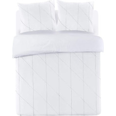 Papillon Percale gultas veļas komplekts, balts, 135 x 200 cm + 80 x 80 cm