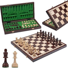 High Class Olympic Large 42 cm/16.5in Wooden Handcrafted Chess PROFESSIONAL Set by Master of Chess