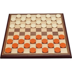Yxxc Checkers Western Checkers 100 Grid Wooden Checkers Board International Checkers Set Children's School Adult High-End