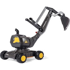 Rolly Toys rollyDigger Volvo EW160 Toy Excavator (for Children from 3-5 Years, Plastic Excavator, Colour Grey/Yellow) 421152, 102 x 43 x 74 cm