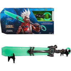 League of Legends - Ekko's Bat cosplay priekšmets oriģinālajā mērogā 1:1, 120 cm garš ar gaismas un skaņas efektiem un 2 izstāžu bāzēm