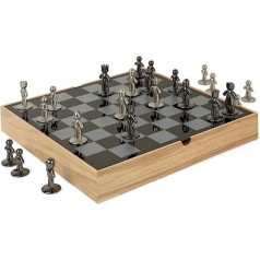 Umbra Buddy Chess Game, Ash Wood, Natural, 36 x 36 x 6 cm, 33 Units