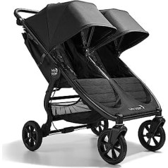 Baby Jogger City Mini GT2 viegli saliekamie dubultie ratiņi - grezni melni