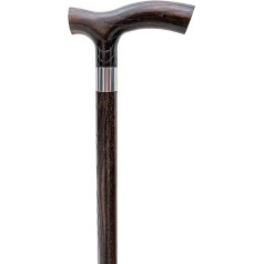 Dr. Watson - Handcrafted wooden walking stick, walking cane with Fritz handle