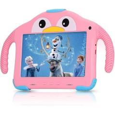 Okulaku Kids Tablet 7 collu bērnu planšetdators WiFi Android 10, mācību planšetdatora HD displejs, četrkodolu, Bluetooth, 32 GB ROM, bērnu bloķēšana, iepriekš instalēta bērnu programmatūra ar dubultu kameru, maziem bērniem.
