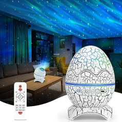 Fuqiduo LED Starry Sky Projector, Galaxy Planetarium Projector with Remote Control, Night Light Polar Light with Bluetooth Speaker, Aurora Effects, White Noise and Stars for Children Adults Decoration