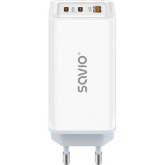 Savio USB lādētājs gan 65w, ātrā uzlāde 4.0, strāvas padeve 3.0, la-07