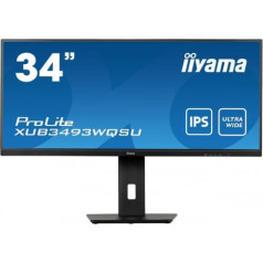 Iiyama Monitors 34 collu xub3493wqsu ips, uwqhd, dp, HDMI, ir (150 mm)