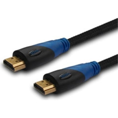 Savio HDMI kabelis (m) 5m, neilona pinums, zelta uzgaļi, v1.4 liels ātrums, Ethernet / 3d, cl-49