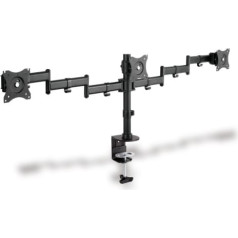 Digitus Triple desk stand with clamp, 3xlcd, max. 27, max. load 8 kg, tilt and turn 360