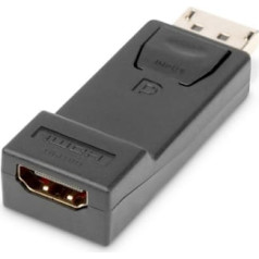 Digitus Displayport 1080p 60hz fhd adaptera tips dp / hdmi am / Ż melns