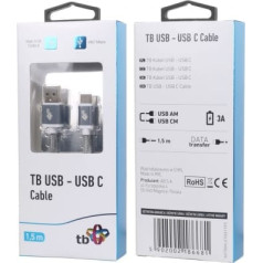 TB Usb-usb-c cable 1.5m gray premium cord