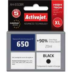 Activejet ah-650br tinte (hp 650 cz101ae nomaiņa; premium; 20 ml; melna)