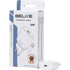 Beline 30w gan usb-c sienas lādētājs + usb-c kabelis, balts