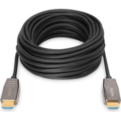 Digitus Hibrīda savienojuma kabelis aoc hdmi 2.1 īpaši liels ātrums 8k / 60hz uhd hdmi a / hdmi am / m melns 10m