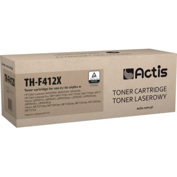 Actis th-f412x toneris (HP 410x CF412x Replacement Toner Standard; 5000 lappušu dzeltens)