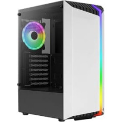 Aerocool Bionic tg rgb usb 3.0 mid tower korpuss balts