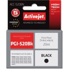 Activejet acc-520bn tinte (aizstājēja canon pgi-520bk; supreme; 20 ml; melna)