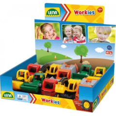 Lena Workies vehicles assortment 5 vehicles display 10 pieces