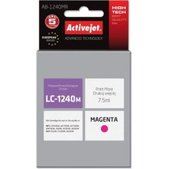 Activejet ab-1240mr tinte (brother lc1240m / 1220m nomaiņa; premium; 7,5 ml; sarkana)