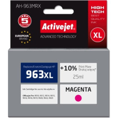 Activejet ah-963mrx tinte (HP 963xl 3ja28ae nomaiņa; premium; 1760 lapas; sarkana)