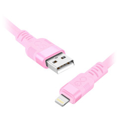 Orno USB-A kabelis — Lightning eXc WHIPPY Pro, 0,9 M, 29 W, ātra uzlāde, pasteļtoņu kombinācija