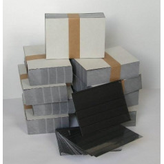 Gold Valve Sonderposten Slot-In Cards Cards with Foil A6 4 Strips 1000 Items Black Card Stamps for Collectors