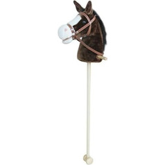 Sweety Toys 5086 Hobby Horse melns krēpes ar funkcijas izmēru apm. 100 cm Brūna/šokolāde