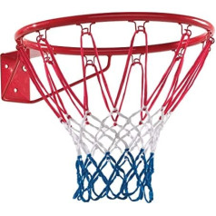 Dārza spēļu basketbola bumba un tīkls (sarkans)