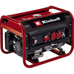 Einhell strāvas ģenerators (benzīns) TC-PG 25/1/E5 (maks. 2400 W, 15 l tvertne, 2100 W nepārtraukta jauda, 4 taktu motors, 2 x 230 V, pārslodzes aizsardzība, voltmetrs, AVR funkcija)