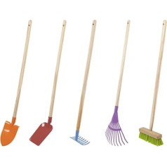 Windhager Gartenwerkzeug Kinder Set 5 Teilig, Garten-Geräte Kinder, Kinderspielzeug für Garten, Kinder Werkzeug, Gartenwerkzeug-Set, 93351