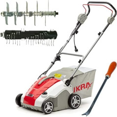 IKRA Electric Scarifier zāliena aerators IEVL 1738 Collection Grozs 50 L Darba platums 38 cm 1700 W Ieskaitot nezāļu griezēju