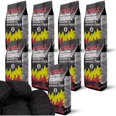 27 kg Barbecue Briquettes (9 x 3 kg Bags) Charcoal Charcoal Briquettes Charcoal Grill Grill