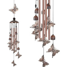 Alnicov Butterfly Wind Chime Retor Dārza Dekors Kāzu Dāvana Metāls Romantiska Iesildīšanās Dāvana āra mājas iekšpagalma Veranda dārza pagalma dekorēšanai