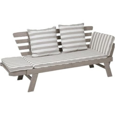 Greemotion Multifunctional Bench, Acacia Wood, Hawaii, White