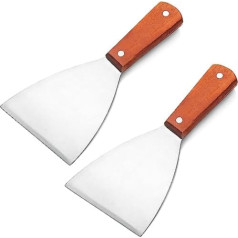 Acronde Arbde Stainless Steel Slanted Straight Spatula 2 Pack