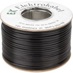 Elektrokabel SMYp skaļruņu kabelis 2 x 0,35 mm melns 200 m