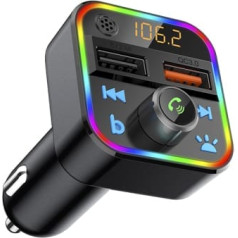 FM raidītājs bluetooth 5.1+qc3.0 rbg