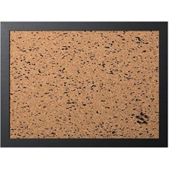 Bi-Office Cork Memo Board B & W with EN EVA Inserts 60x45 cm