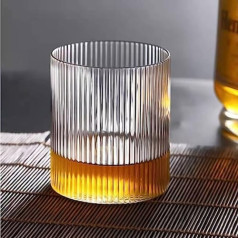 CandyAlley Wassergläser Trinkgläser Set von 4, Saftgläser Whiskygläser Glas, Perfekt für zu Hause, Restorāni un ballītes, 300 ML